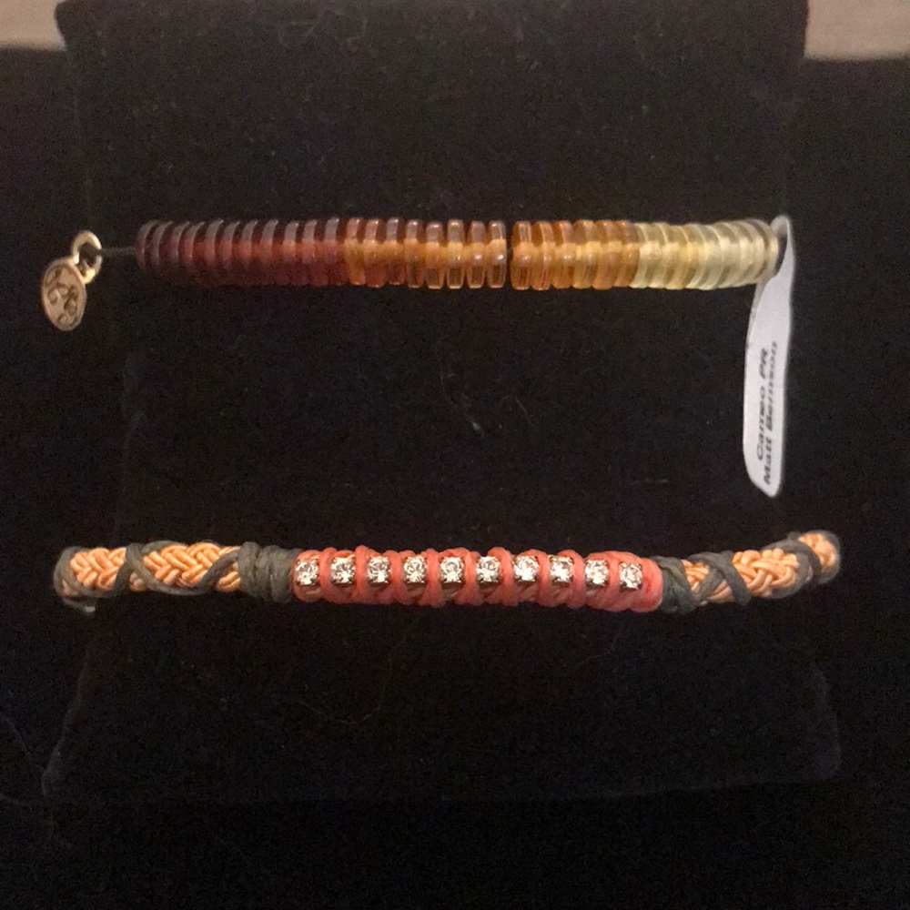3/$15 ⭐️ Kim and zozi & Matt Bergson new bracelets (two) hippie bling boho